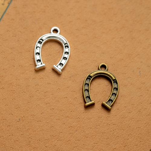 Tibetan Style Pendants, Horseshoes, plated, DIY, more colors for choice, nickel, lead & cadmium free, 20x14mm, 100PCs/Bag, Sold By Bag