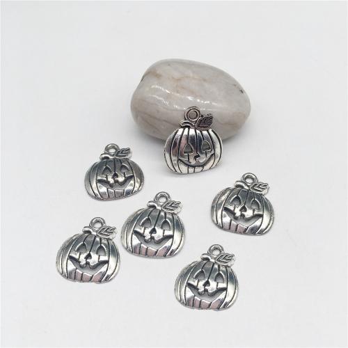 Tibetan Style Pendants, Pumpkin, antique silver color plated, DIY, 19x16mm, 100PCs/Bag, Sold By Bag