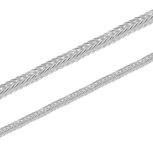 925 Sterling Silver Chains, DIY & different size for choice, silver color, Sold By m