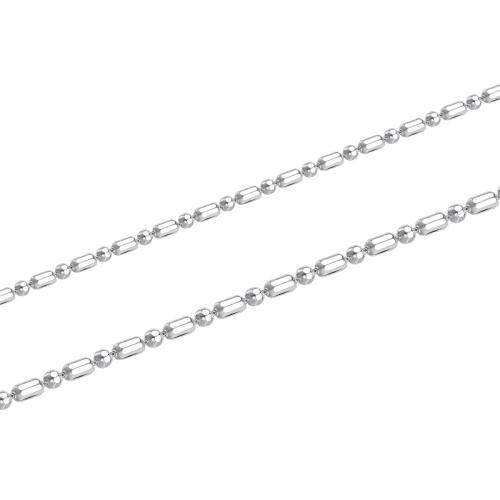 925 Sterling Silver Chains, DIY & different size for choice, silver color, Sold By m