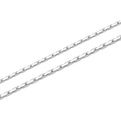 925 Sterling Silver Chains, DIY & different size for choice, silver color, Sold By m