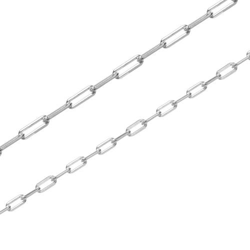 925 Sterling Silver Chains, cross chain & DIY & different size for choice, silver color, Sold By m