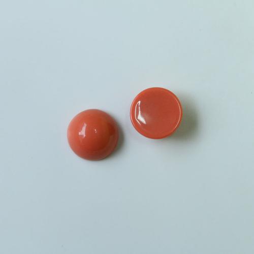 Mobile Phone DIY Decoration, Resin, Round, polished, more colors for choice, 14x14mm, Sold By PC