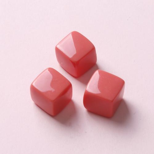 Hair Accessories DIY Findings, Resin, Square, polished, more colors for choice, 14x14mm, Sold By PC