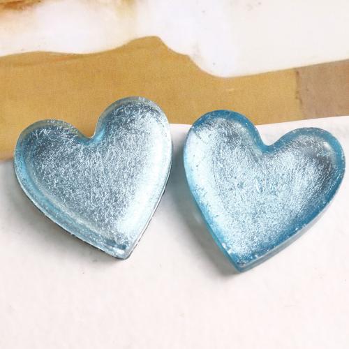 Hair Accessories DIY Findings, Resin, Heart, polished, more colors for choice, 31mm, Sold By PC