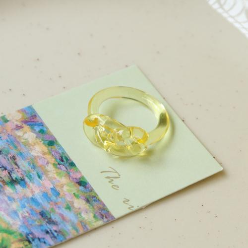 Resin Finger Ring, DIY & for woman, more colors for choice, Inner Diameter:Approx 17mm, Sold By PC