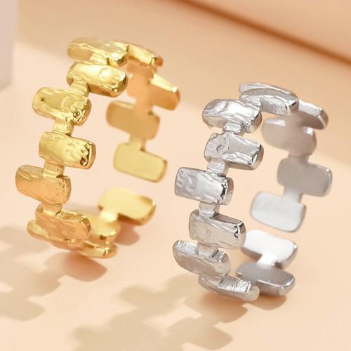 Stainless Steel Finger Ring, 304 Stainless Steel, fashion jewelry & for woman, more colors for choice, US Ring Size:7, Sold By PC