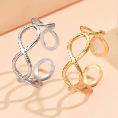 Stainless Steel Finger Ring, 304 Stainless Steel, fashion jewelry & for woman, more colors for choice, US Ring Size:7, Sold By PC