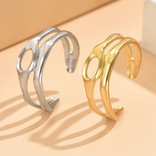 Stainless Steel Finger Ring, 304 Stainless Steel, fashion jewelry & for woman & hollow, more colors for choice, US Ring Size:7, Sold By PC