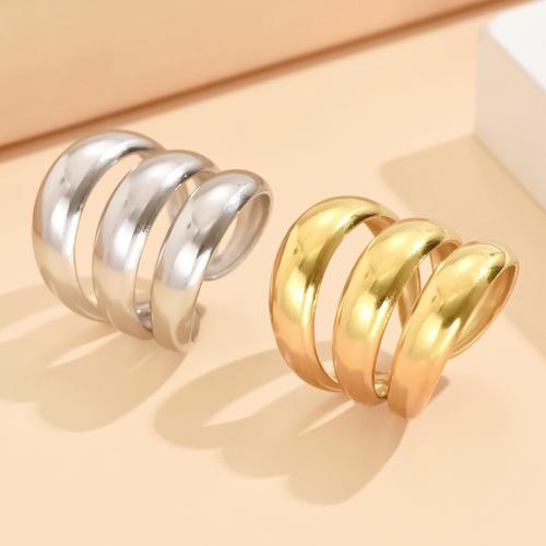 Stainless Steel Finger Ring, 304 Stainless Steel, fashion jewelry & for woman, more colors for choice, Sold By PC