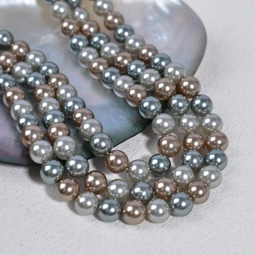 Glass Pearl Beads, Round, DIY & different size for choice, mixed colors, Sold Per Approx 40 cm Strand