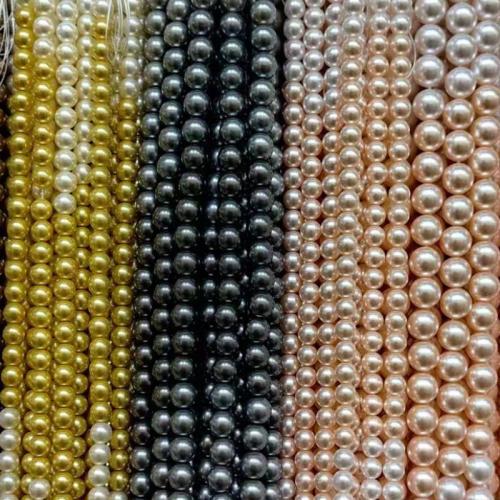 South Sea Shell Beads, Shell Pearl, Round, DIY & different size for choice, more colors for choice, Sold Per Approx 38 cm Strand