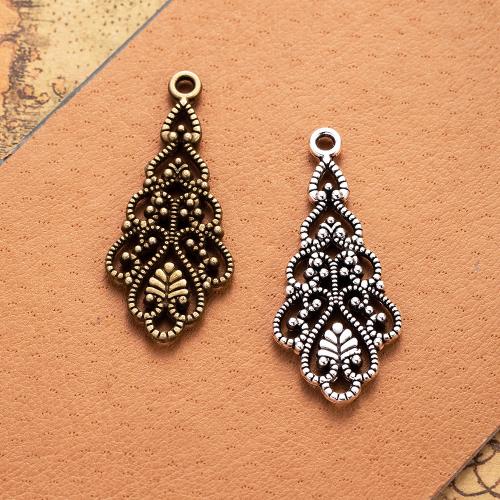 Tibetan Style Pendants, plated, DIY, more colors for choice, nickel, lead & cadmium free, 41x18mm, 100PCs/Bag, Sold By Bag