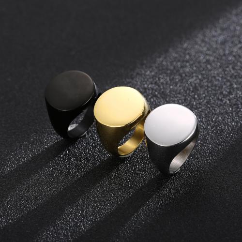 Stainless Steel Finger Ring, 304 Stainless Steel, Round, plated, Unisex, more colors for choice, Sold By PC