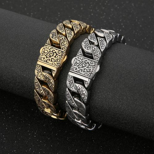 Stainless Steel Jewelry Bracelet, 316L Stainless Steel, plated, different size for choice & for man, more colors for choice, Sold By PC