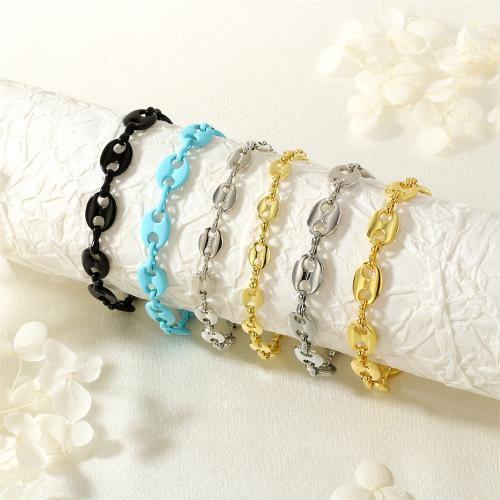 Brass Bracelet & Bangle, gold color plated, for woman & enamel, more colors for choice, nickel, lead & cadmium free, Sold By PC