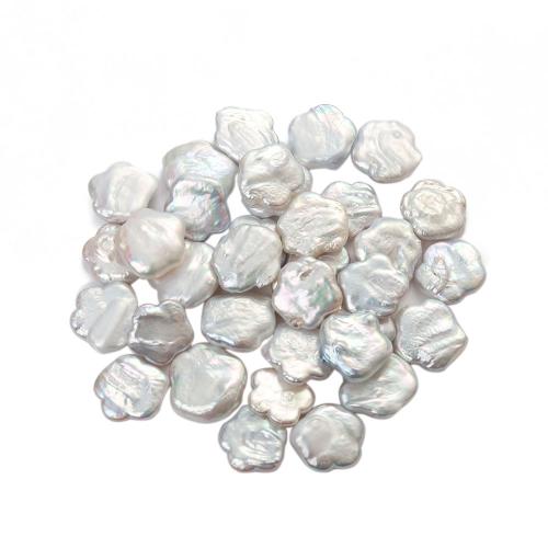 Natural Freshwater Pearl Loose Beads, Flower, DIY, white, 20mm, Sold By PC