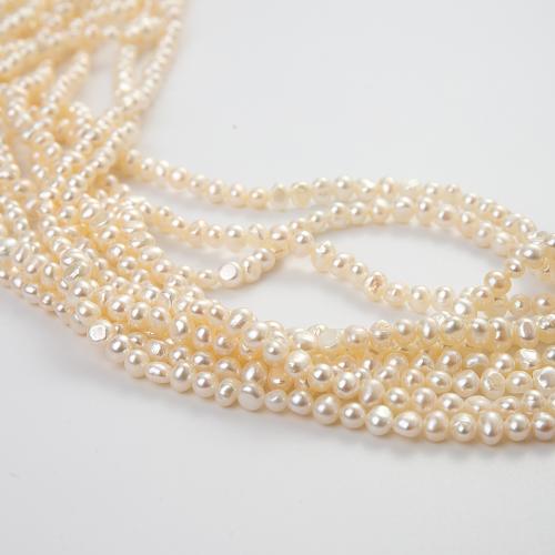 Keshi Cultured Freshwater Pearl Beads, DIY, white, about:4-5mm, Hole:Approx 1mm, Sold Per Approx 38 cm Strand