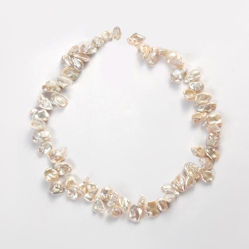 Cultured Baroque Freshwater Pearl Beads, DIY, white, about:8-9mm, Hole:Approx 1mm, Sold Per Approx 38 cm Strand