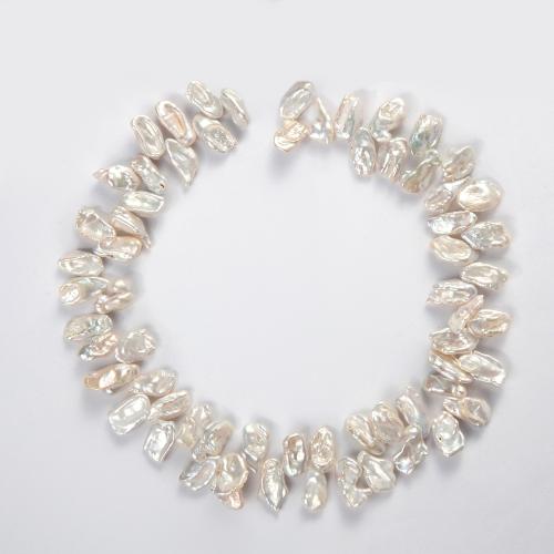 Cultured Baroque Freshwater Pearl Beads, DIY, white, 8x17mm, Hole:Approx 1mm, Sold Per Approx 38 cm Strand