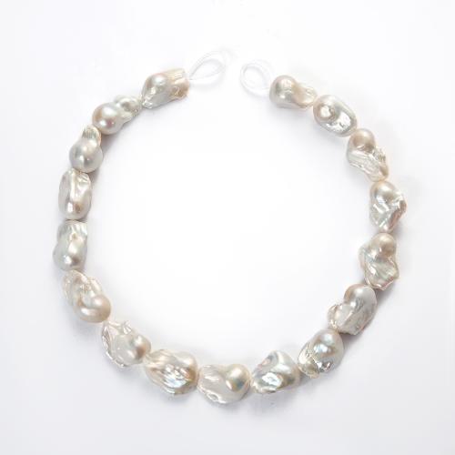 Cultured Baroque Freshwater Pearl Beads, DIY, white, about:15-18mm, Hole:Approx 1mm, Sold Per Approx 38 cm Strand