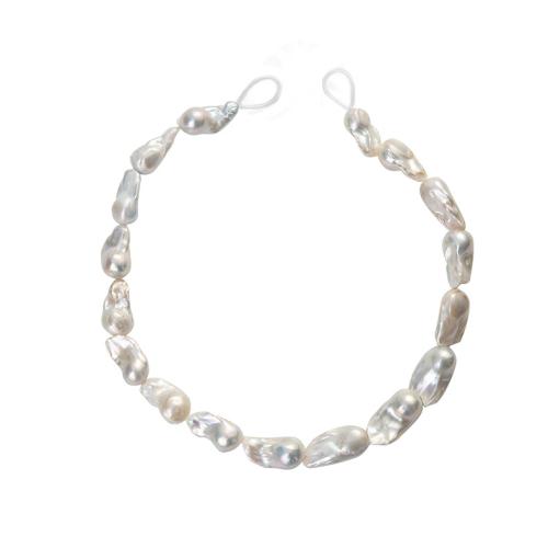 Cultured Baroque Freshwater Pearl Beads, DIY, white, about:13-15mm, Hole:Approx 1mm, Sold Per Approx 38 cm Strand