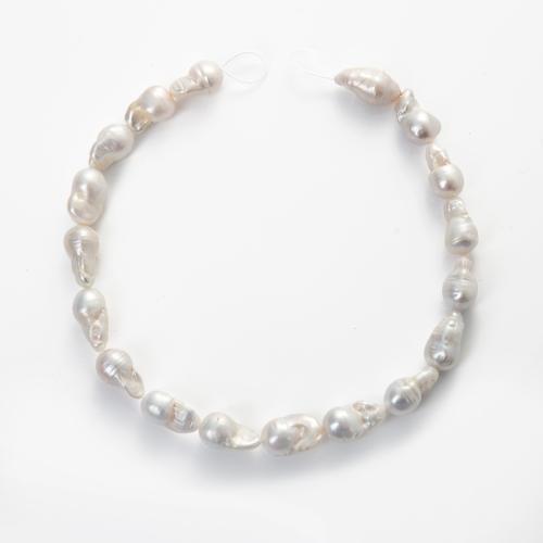 Cultured Baroque Freshwater Pearl Beads, DIY, white, about:13-15mm, Hole:Approx 1mm, Sold Per Approx 38 cm Strand