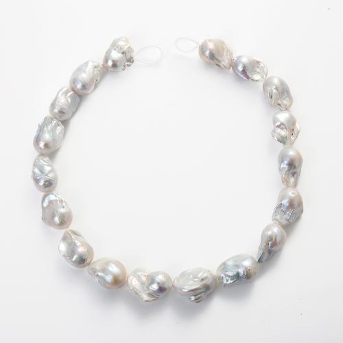 Cultured Baroque Freshwater Pearl Beads, DIY, white, about:18-22mm, Hole:Approx 1mm, Sold Per Approx 38 cm Strand