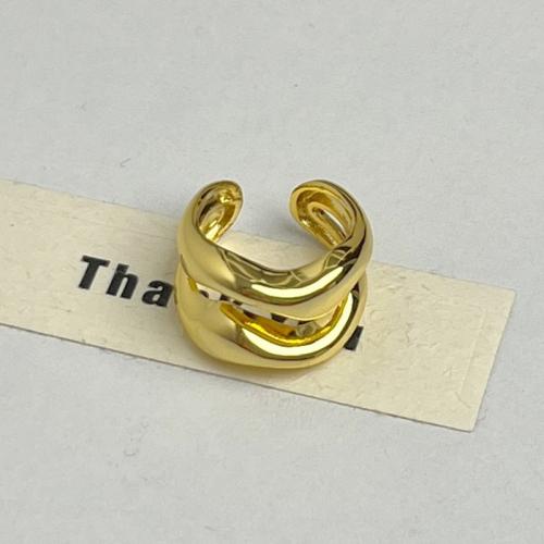 Tibetan Style Finger Ring, plated, Double Layer & fashion jewelry & for woman, golden, US Ring Size:7, Sold By PC