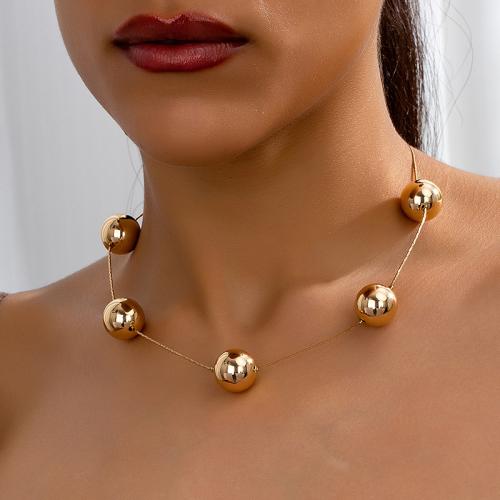 Tibetan Style Jewelry Necklace, plated, for woman, gold, Sold By PC