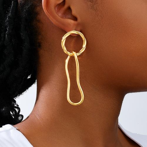 Boucle d'oreille dormeuse en alliage de zinc, Placage, pour femme, plus de couleurs à choisir, Vendu par paire