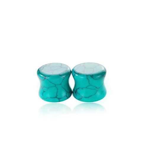 Piercing Tunnel, turquoise, Unisex & different size for choice, more colors for choice, Sold By PC