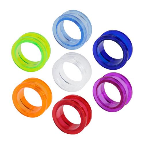 Piercing Tunnel, Acrylic, Unisex & different size for choice, more colors for choice, Sold By PC