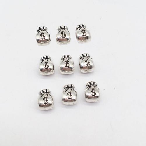 Tibetan Style Jewelry Beads, Money Bag, antique silver color plated, DIY, 12x8.50mm, 100PCs/Bag, Sold By Bag