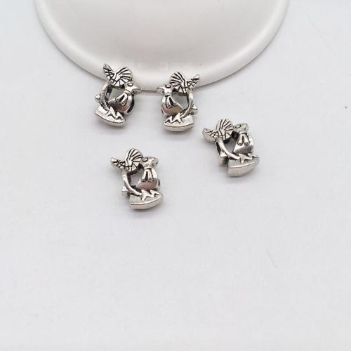 Tibetan Style Animal Beads, Bird, antique silver color plated, DIY, 15x11.50mm, 100PCs/Bag, Sold By Bag