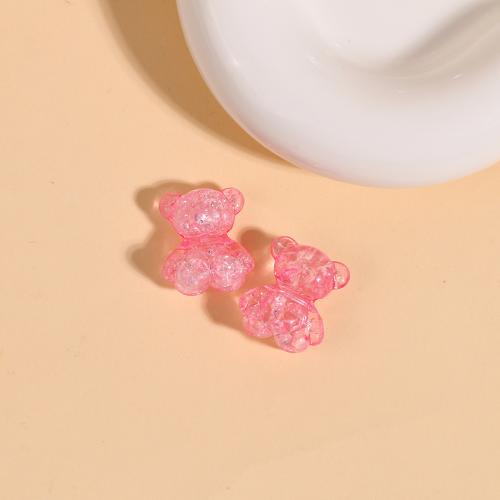 Acrylic Jewelry Beads, Bear, DIY, more colors for choice, 18x15mm, Sold By PC