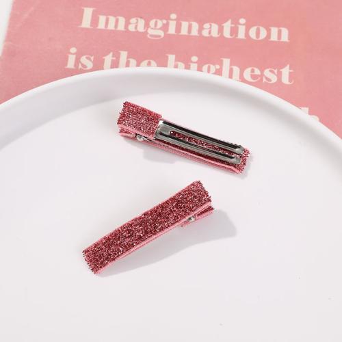 Alligator Hair Clip, Iron, Girl & DIY, more colors for choice, 48x10mm, Sold By PC