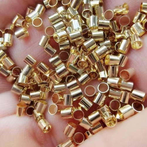 Brass Tube Beads, DIY & different size for choice, more colors for choice, Approx 10000PCs/Bag, Sold By Bag