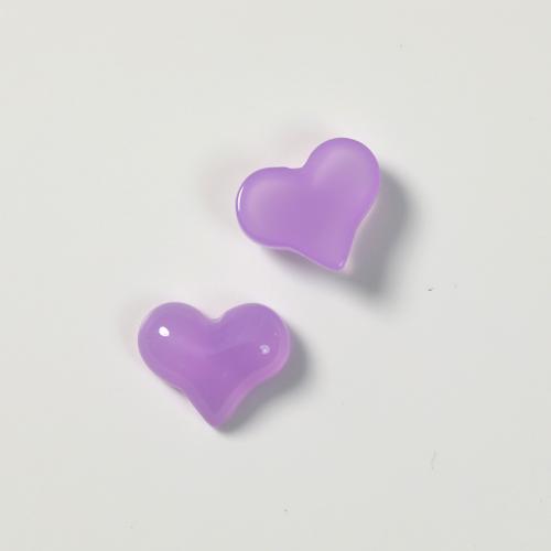 Mobile Phone DIY Decoration, Resin, Heart, more colors for choice, 18x15mm, Sold By PC