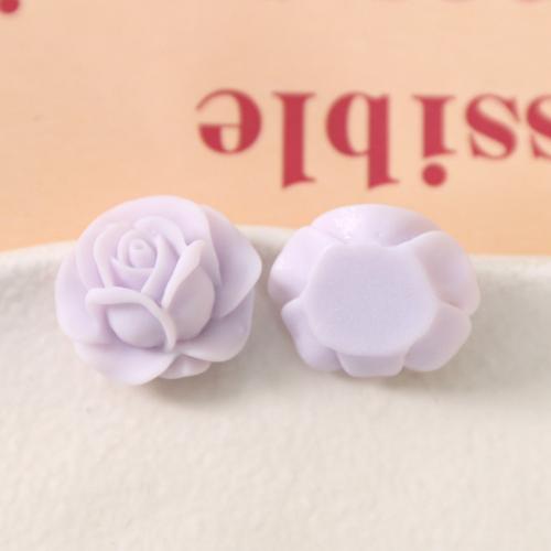 Mobile Phone DIY Decoration, Resin, Rose, polished, more colors for choice, 21x20mm, Sold By PC