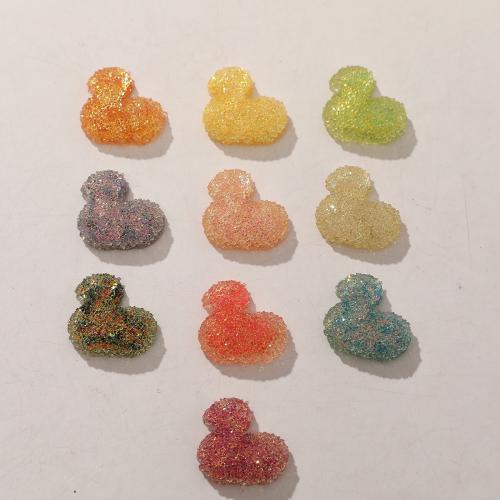 Mobile Phone DIY Decoration, Resin, Heart, Random Color, 18x18mm, Sold By PC