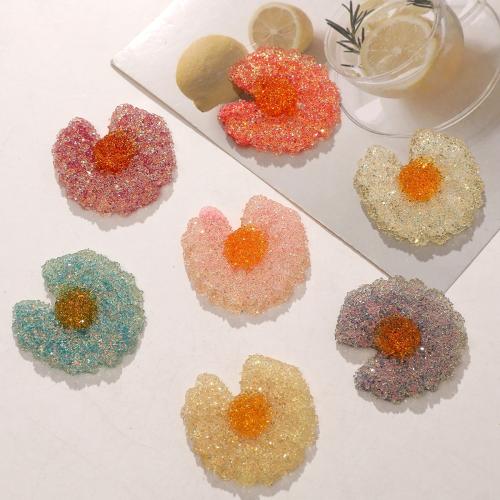 Hair Accessories DIY Findings, Resin, Random Color, 45x45mm, Sold By PC