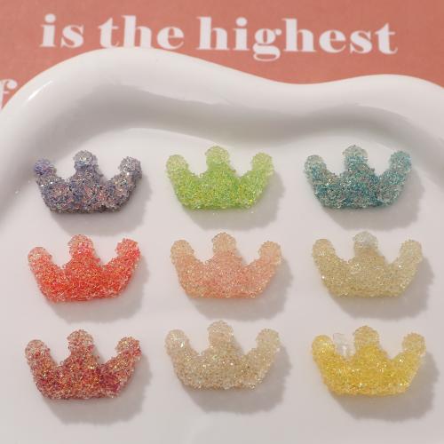 Mobile Phone DIY Decoration, Resin, Crown, Random Color, 15x26mm, Sold By PC