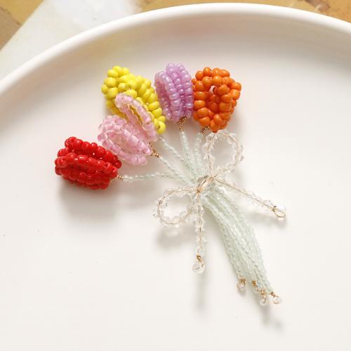 Hair Accessories DIY Findings, Acrylic, Bouquet, handmade, 75x45mm, Sold By PC