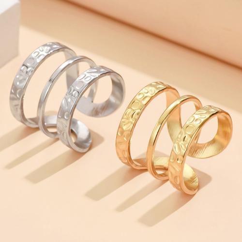 Stainless Steel Finger Ring, 304 Stainless Steel, fashion jewelry & for woman, more colors for choice, width 18mm, US Ring Size:7, Sold By PC