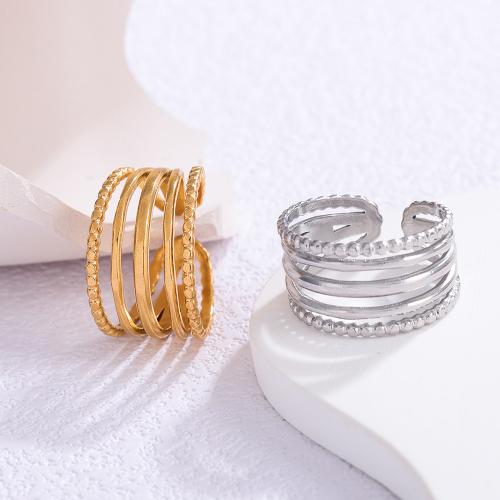 Stainless Steel Finger Ring, 304 Stainless Steel, Adjustable & fashion jewelry & for woman, more colors for choice, Sold By PC