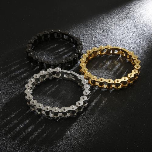 Stainless Steel Jewelry Bracelet, 304 Stainless Steel, plated, for man, more colors for choice, Length:22.5 cm, Sold By PC