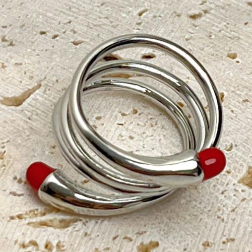 Tibetan Style Finger Ring, plated, multilayer & for woman & epoxy gel, more colors for choice, Sold By PC