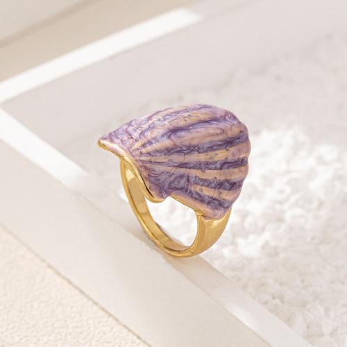 Bague en alliage de zinc, Placage, pour femme & émail, plus de couleurs à choisir, Vendu par PC