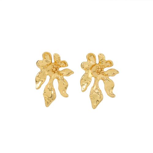 Brass Stud Earring, plated, different styles for choice & for woman, gold, Sold By Pair